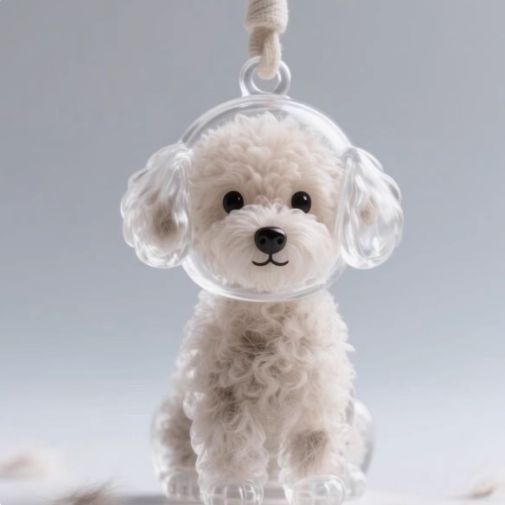 Dog hair memorial Keychain